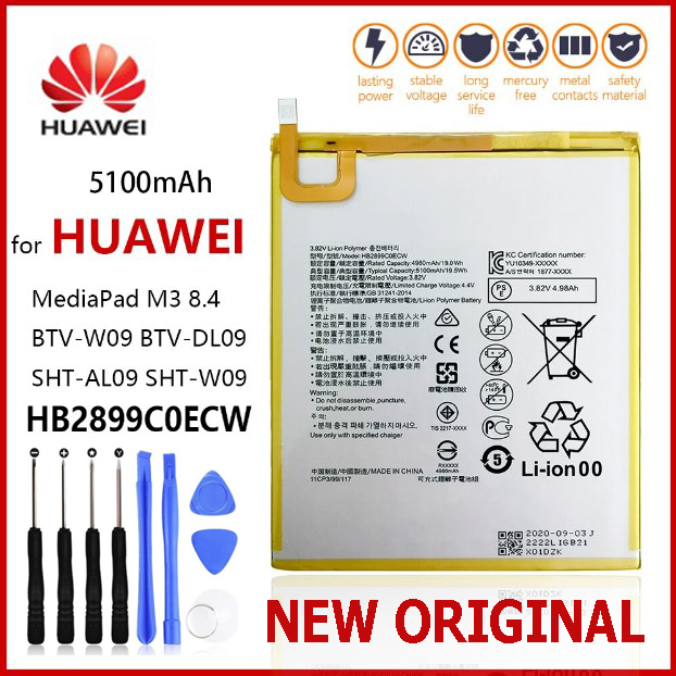 Pin Huawei D01J / Huawei M3 8.4 inch HB2899C0ECW 5100mAh - Tặng kèm bộ tháo mở
