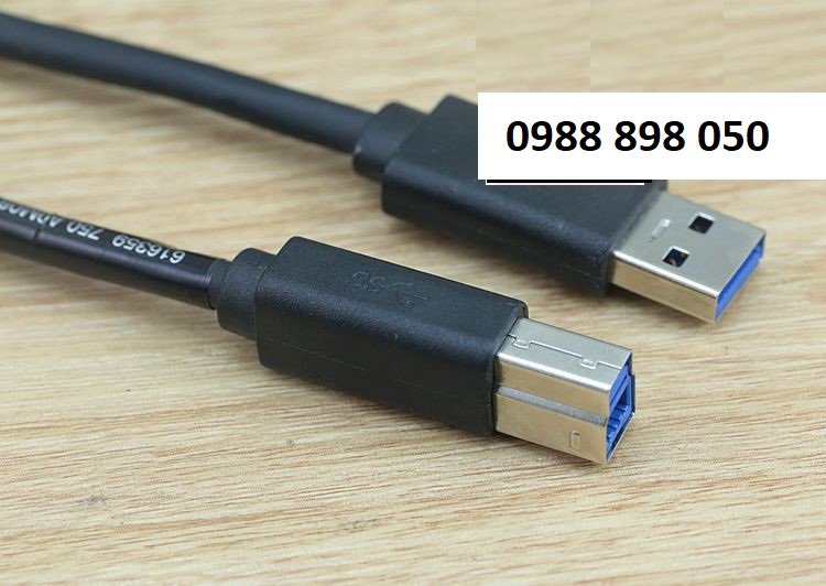 Cáp usb 3.0 type a sang type b tốc độ cao hàng chuẩn bóc máy