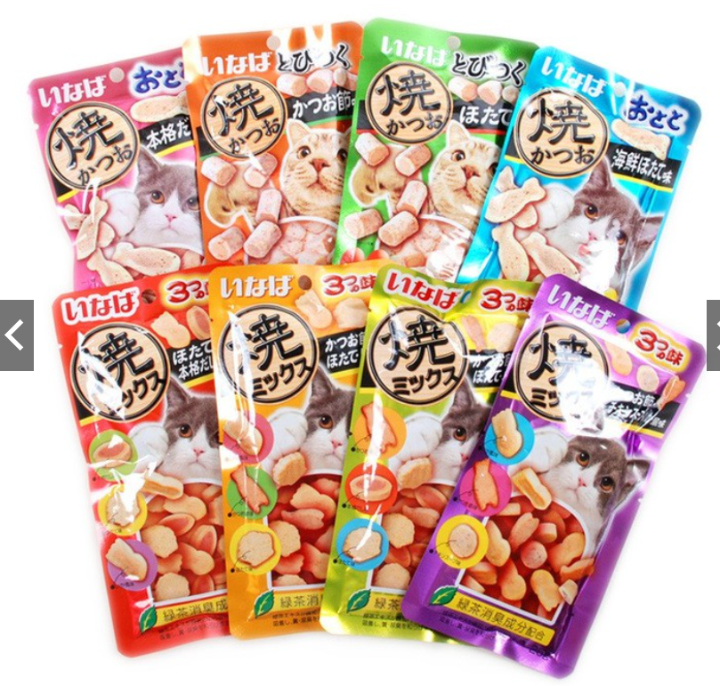 Bánh thưởng cho mèo Inaba Ciao 25g các vị, Snack thưởng cho mèo