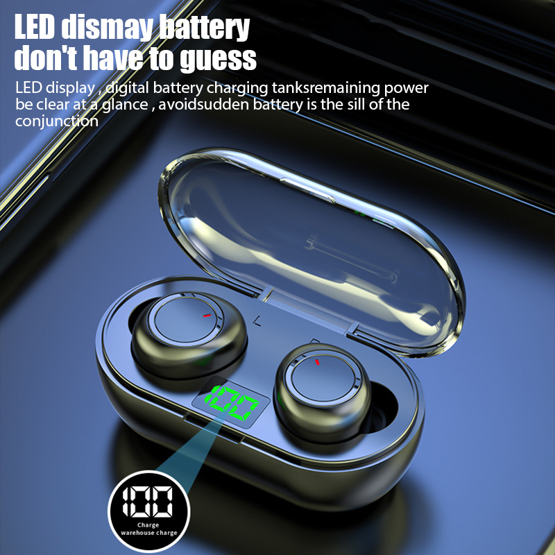 Y50 TWS tai phone không dây các môn thể thao tai nghe 5.0 tai nghe bloutooth với micrô tai phone bluetooth Cảm ứng trong tai tai nge blutooh không dây LED trưng bày tay nghe buletooth