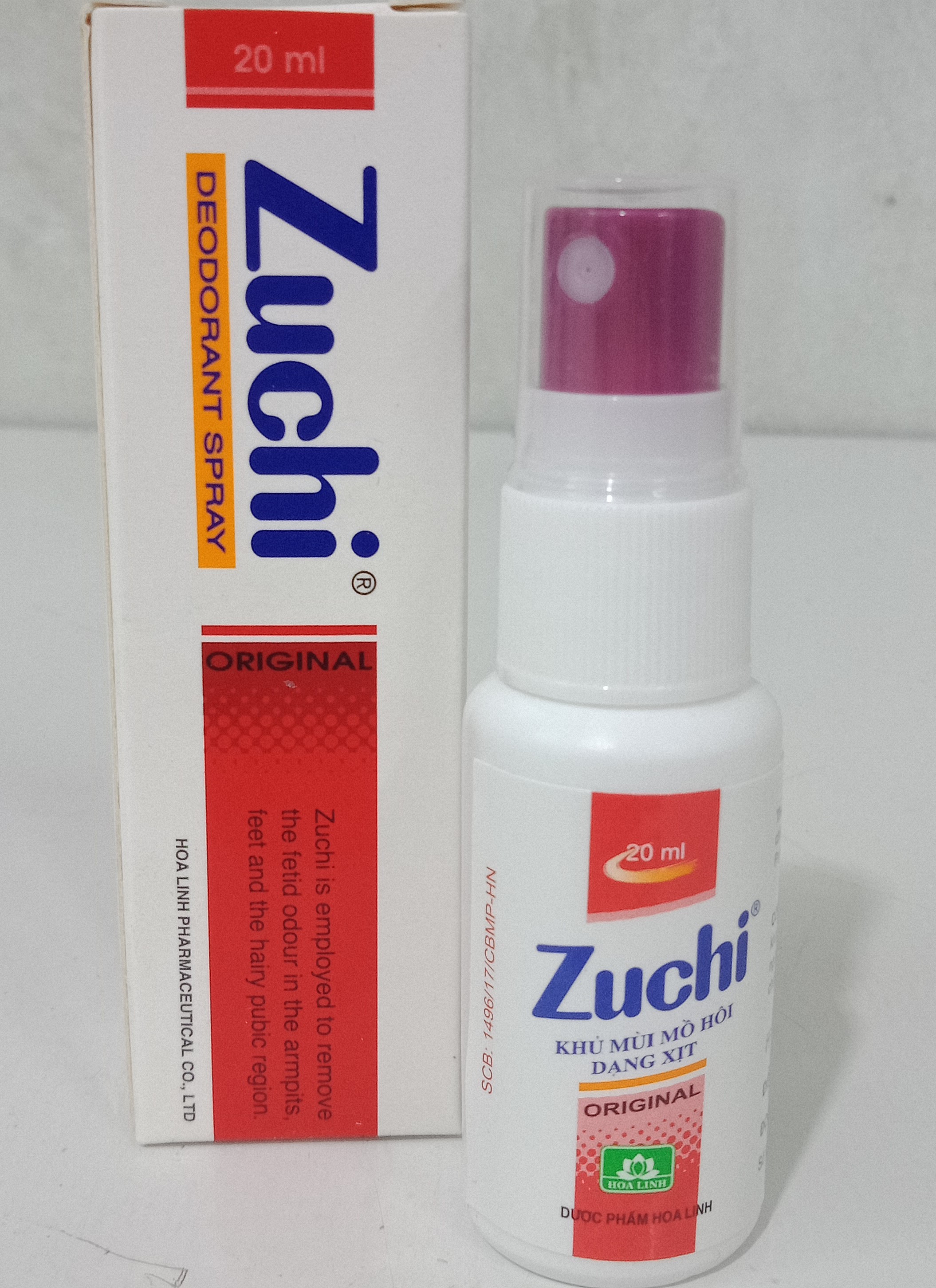 Xịt khử mùi hôi chân/ xịt khử mùi - ZUCHI ( chai xịt 50ml)