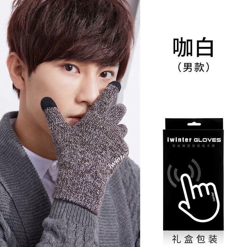 Găng tay len nam, nữ cảm ứng iwinter gloves