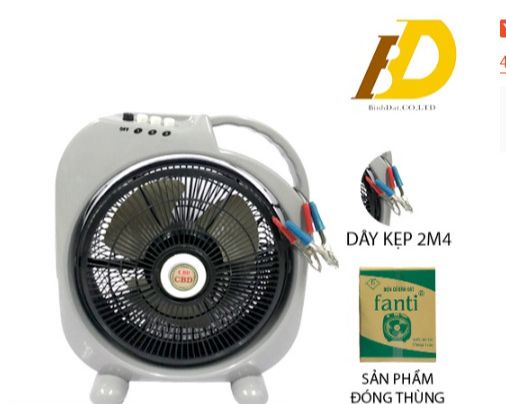 Quạt hộp b300 - quạt kẹp bình ắc quy 12v-24v dc