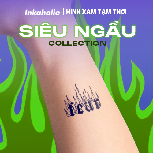 [Chủ đề Siêu Ngầu] Hình xăm dán tạm thời 15 ngày Inkaholic - xăm giả đẹp & ngầu y xăm thật, 100% chống nước