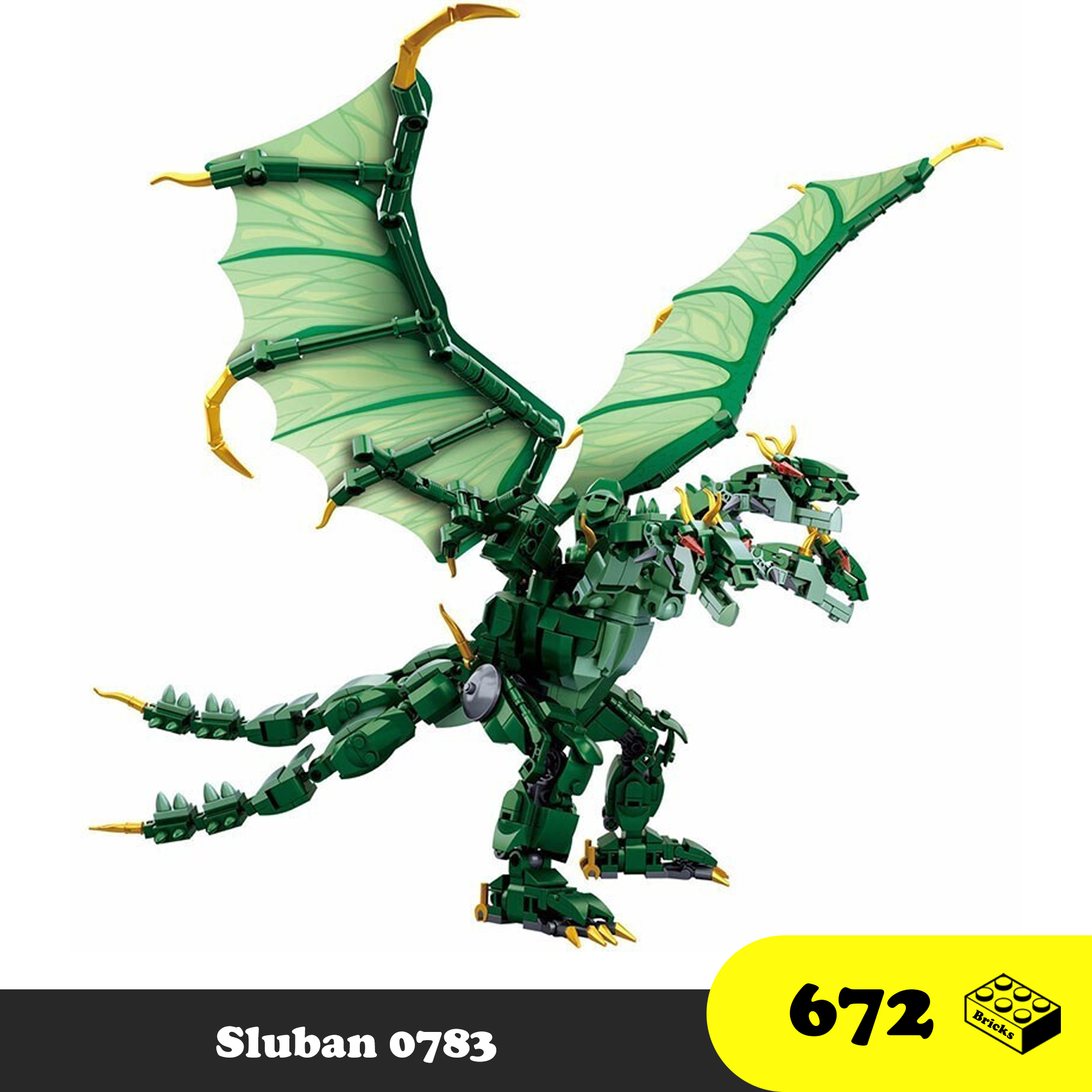 Đồ chơi lắp ráp Godzila - Đồ chơi xếp hình vua quát vật - Sluban M38-B0785 - Quidora Monster