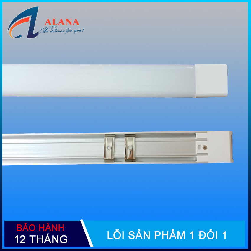 Đèn led tuýp máng đôi 40w Hopell 1.2 mét