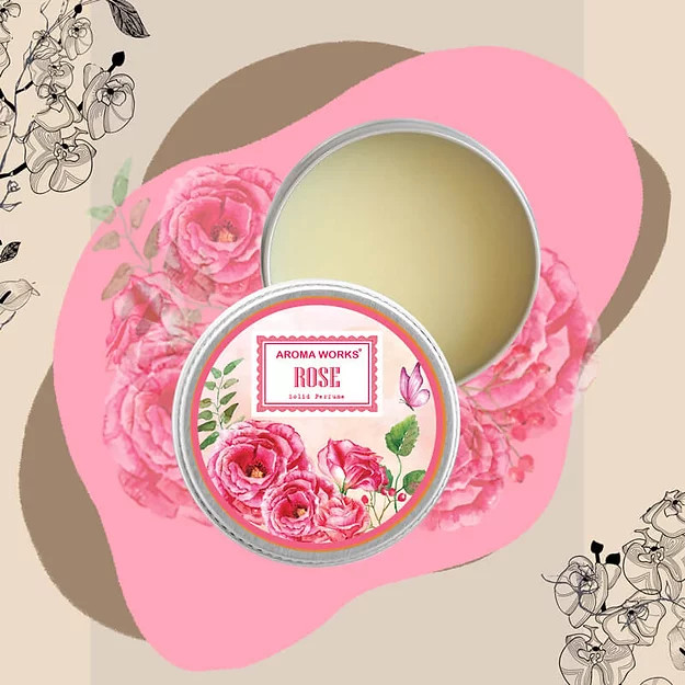 Nước Hoa Khô Thiên Nhiên Aroma Works Solid Perfume 15g - Rose