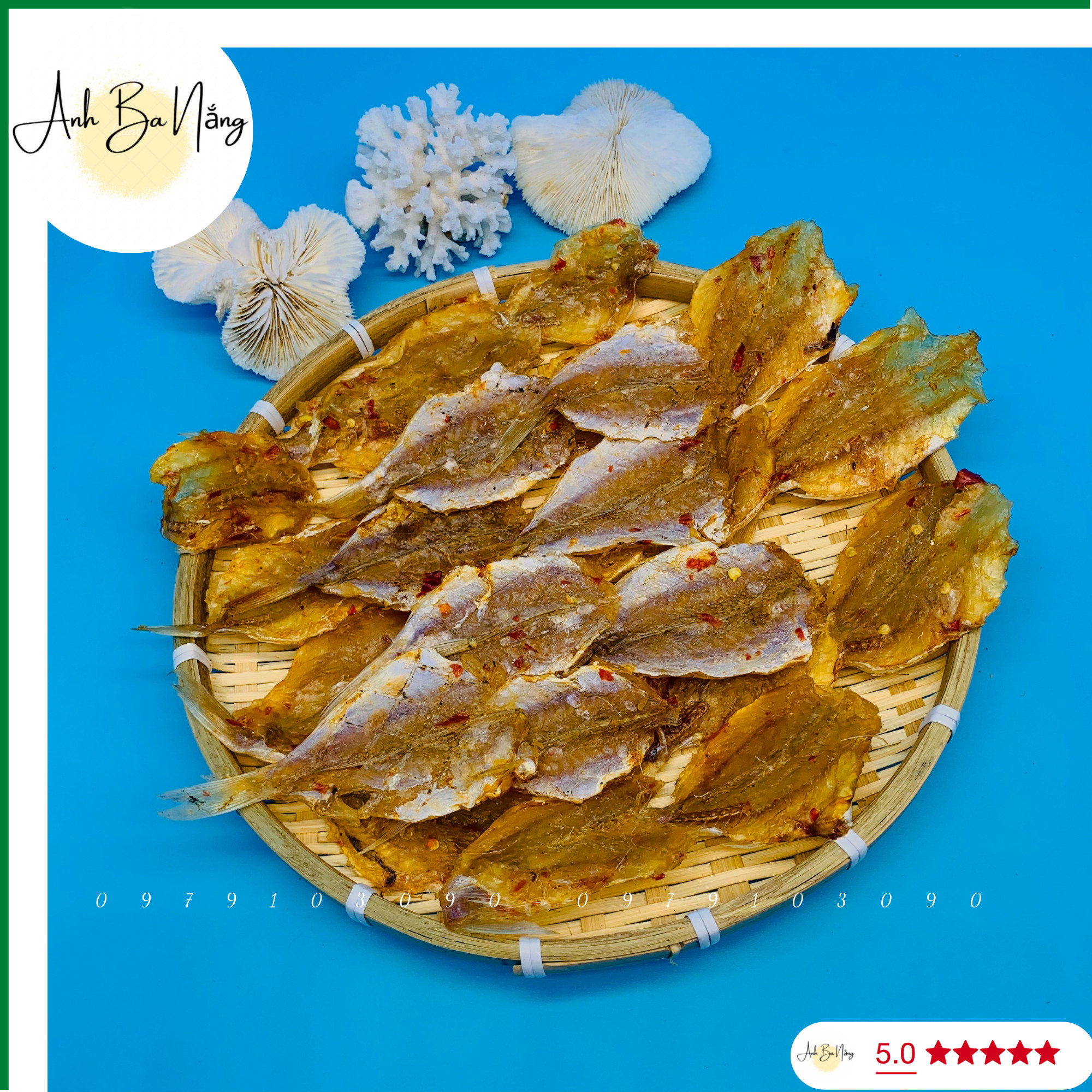 500gr khô cá đổng câu tươi xẻ ướp , khô biển cá đổng xẻ ướp sẵn bao ngon ăn là ghiền - anh ba nắng