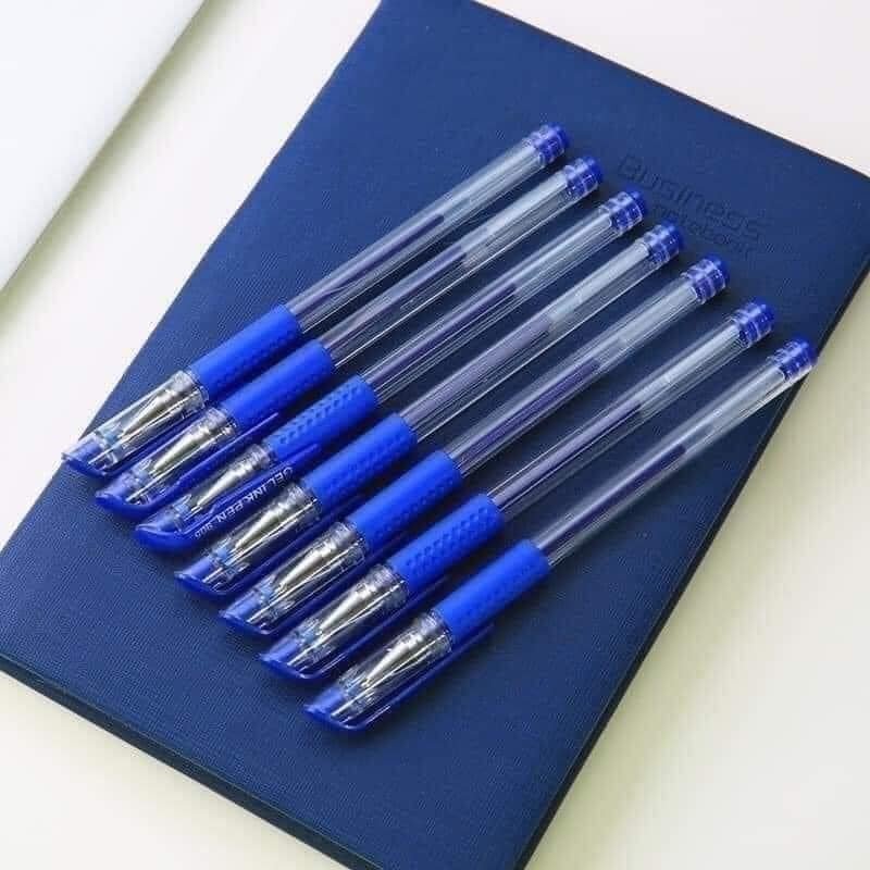 Sét 100 bút bi nước mực xanh