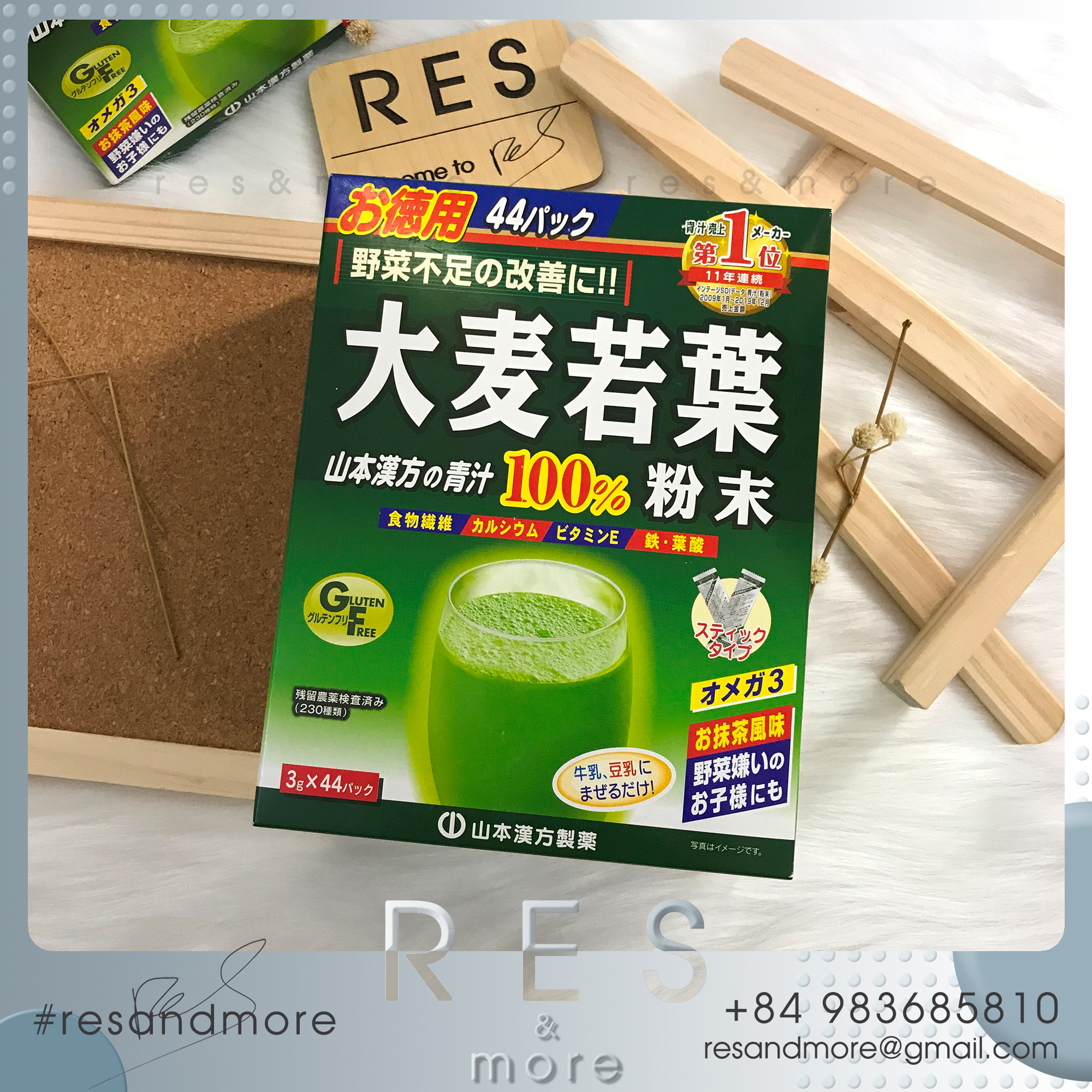 Bột lúa mạch non 100% Kanpo Yamamoto - Young barley grass powder 100%