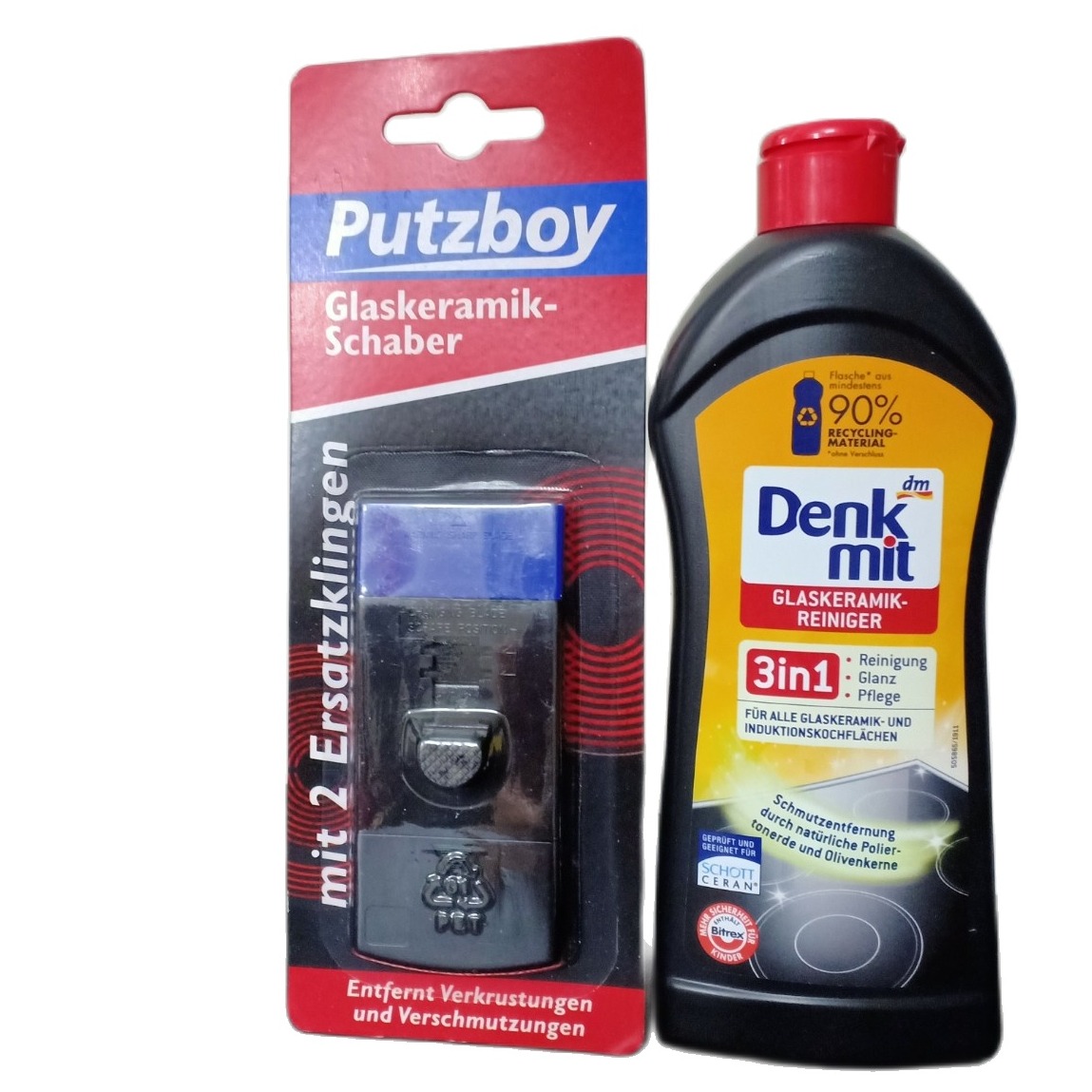 Dụng cụ vệ sinh bếp + chai dung dịch vệ sinh bếp dekmit