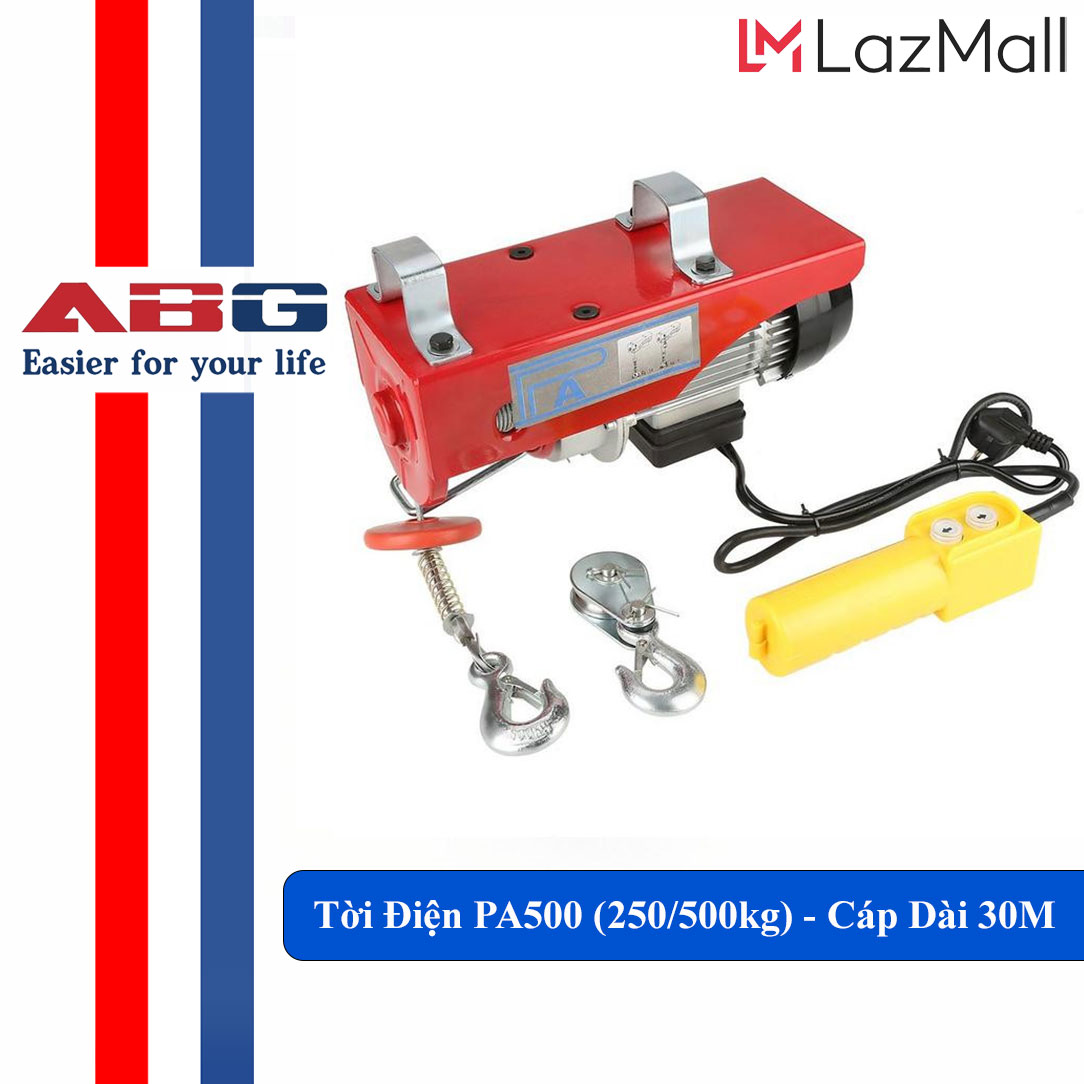 Tời điện pa500 - cáp dài 25/30m - máy tời điện - toi đien treo