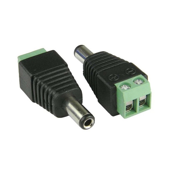 DC5525 Jack DC Đực Nối Dây Kim 2.5mm Kèm Domino