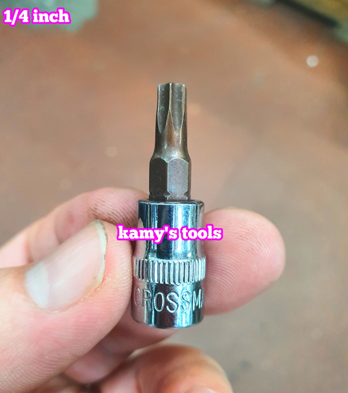 [HCM]Đầu Khẩu Tuýp Đầu Sao Lú Đầu 1/4 Inch Crossman T10 T15 T20 T25 T27 T30 T40 bán lẻ từng cái
