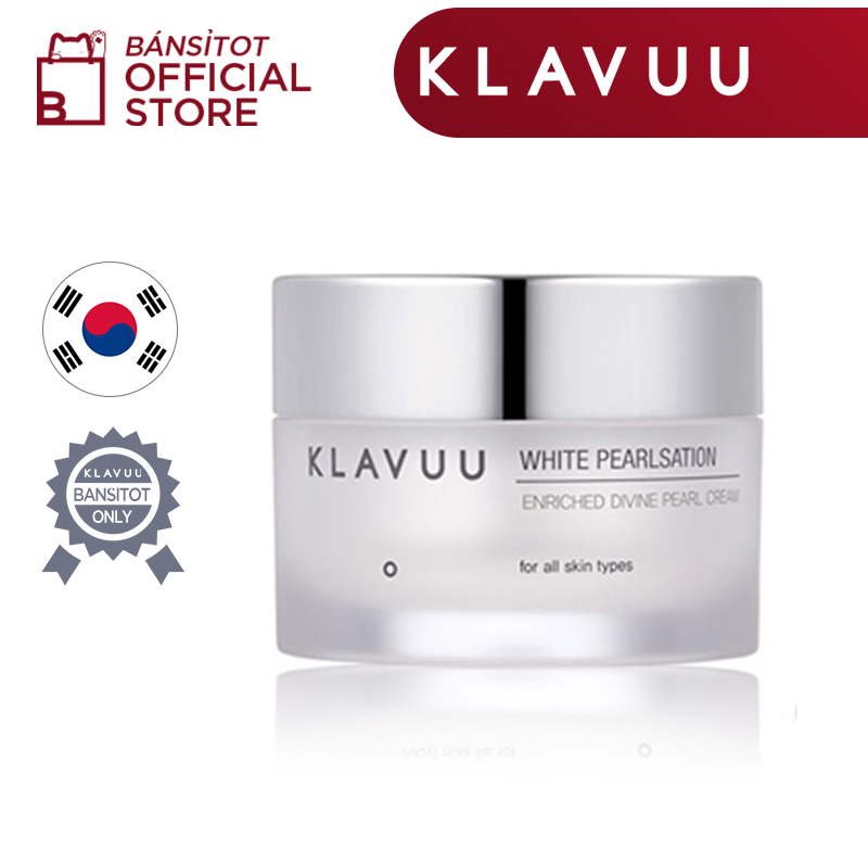 Kem dưỡng trắng ngọc trai KLAVUU White Pearlsation Enriched Divine Pearl Cream 50ml _ Whitening Cream _ Day & Night Cream