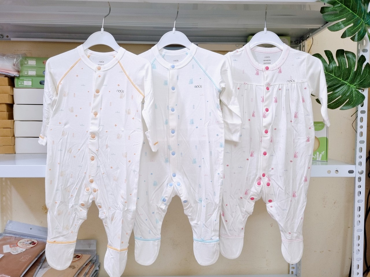 NOUS- Body dài Nous họa tiết dễ thương cho bé trai, bé gái