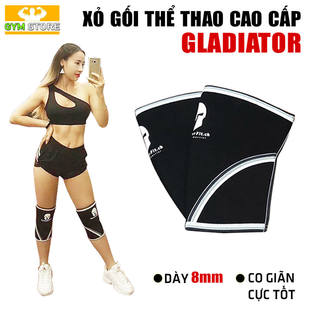 Xỏ Bảo Vệ Đầu Gối GLADIATOR - Bó gối Cao cấp GladiatorFit Spartan 7mm (1 Đôi)