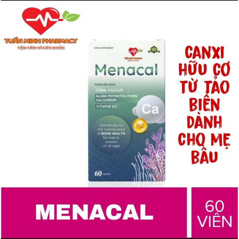 Menacal - Canxi từ tảo biển và san hô