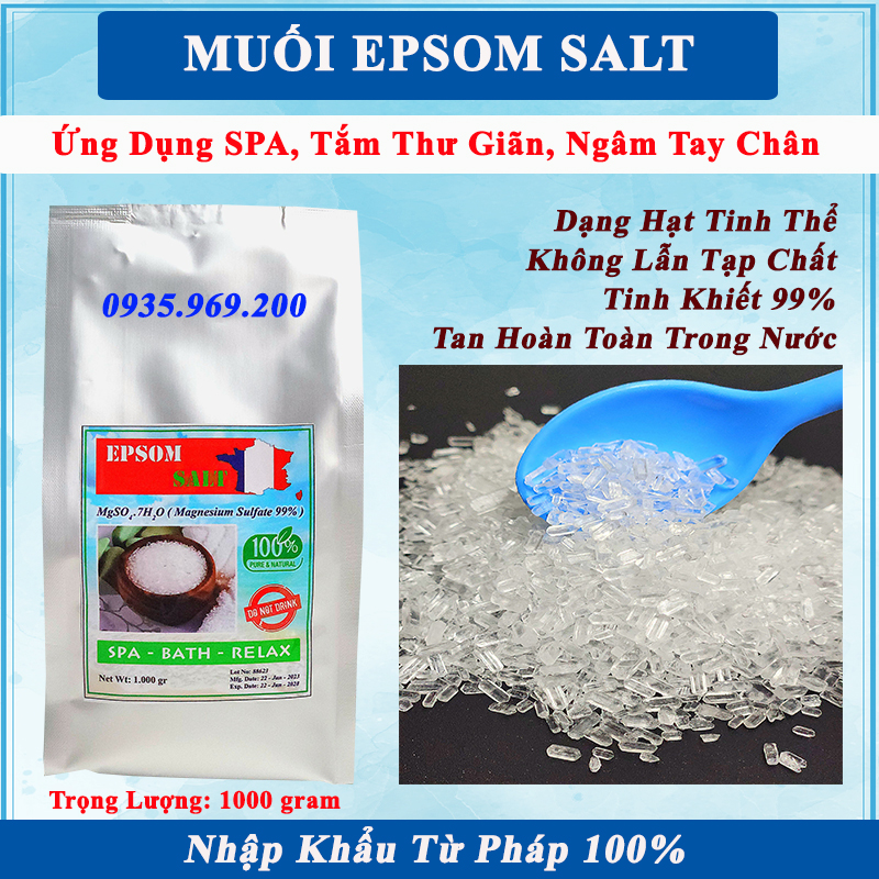 1kg - Muối Epsom Salt ( MgSO4 ) #muối epsom salt
