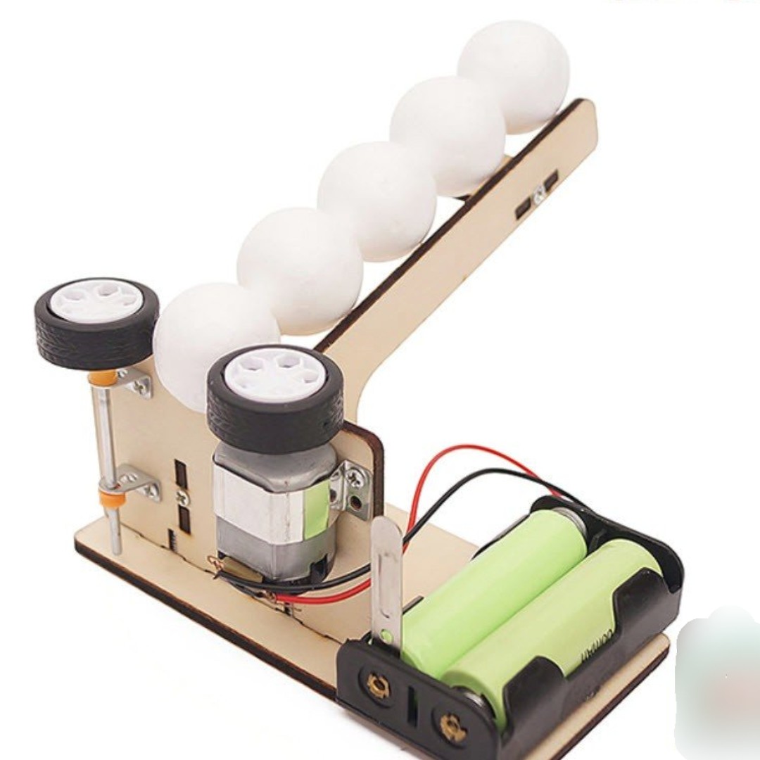 Bộ đồ chơi rắp ráp máy bắn bóng bằng gỗ TOY6699