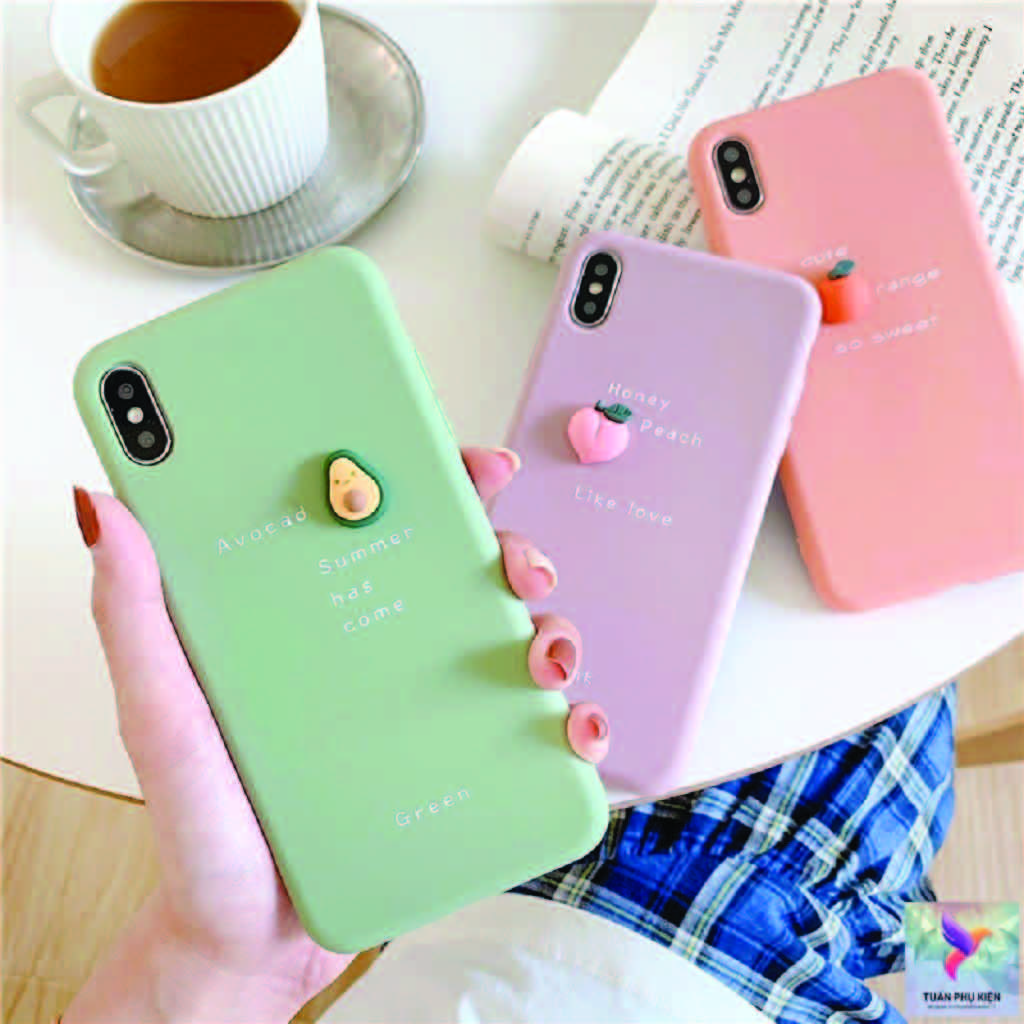 Ốp Lưng Iphone ⚡ Ốp Lưng Điện Thoại Iphone Trái Cây Tí Hon 3D ⚡  - Iphone 6 / Iphone 6s / Iphone 6Plus / Iphone 6S Plus / Iphone 7 / Iphone 8 /Iphone 7Plus / Iphone 8Plus / Iphone X / Iphone Xs / Iphone Xsmax /Iphone 11 / Iphone 11Promax