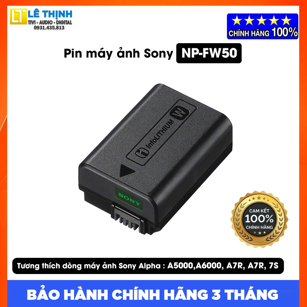 Pin sony np-fw50 - chính hãng - bảo hành chính hãng sony 3 tháng toàn quốc