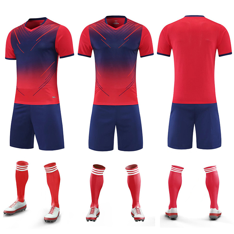 -A Bộ Quần Áo Tập Luyện Bóng Đá Trẻ Em Tùy Chỉnh football jersey Đồng Phục Đội Thể Thao Tùy Chỉnh Quần Áo Bóng Đá