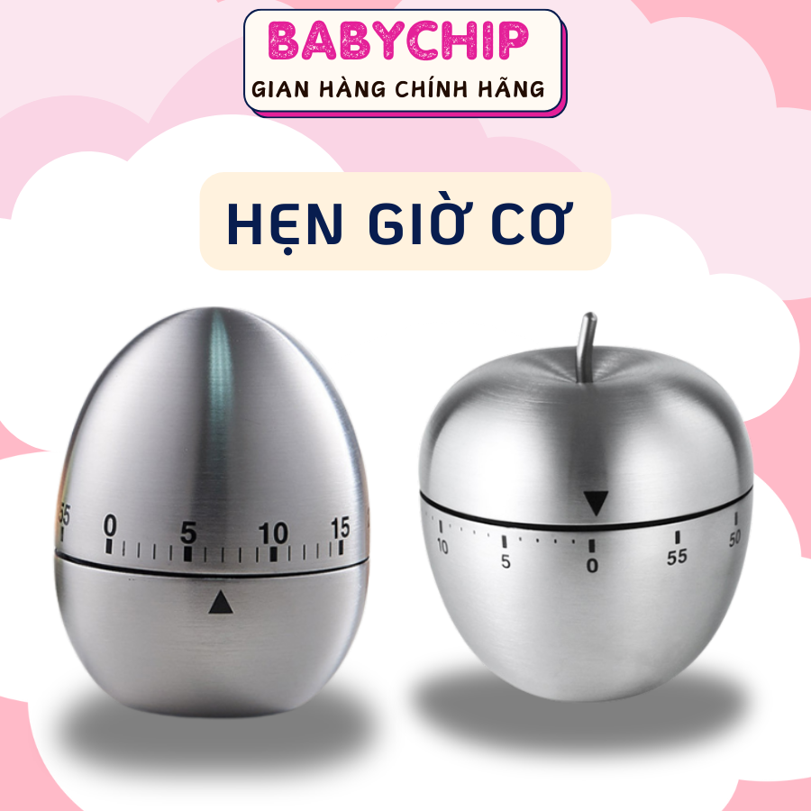 Hẹn giờ cơ hình quả trứng, hẹn giờ cơ hình quả táo, đồng hồ hẹn giờ, đồ dùng nhà bếp