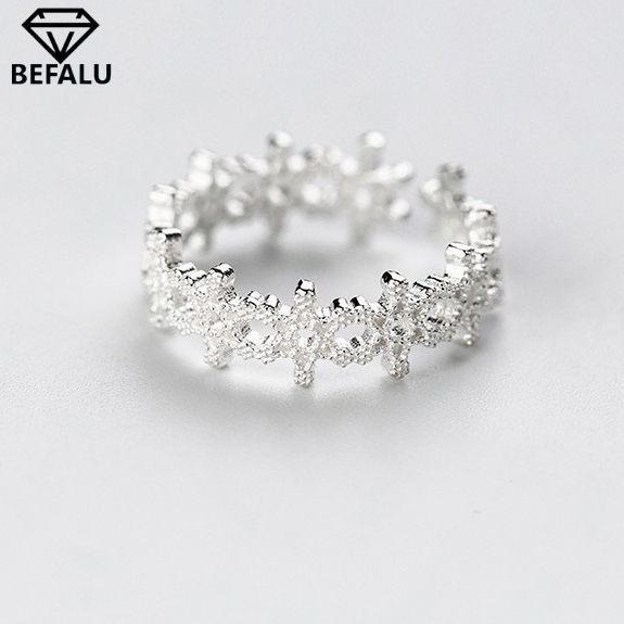 Nhẫn Nữ Phong Cách Bạc 925 Kiểu Hàn Quốc N21 Freesize- BEFALU