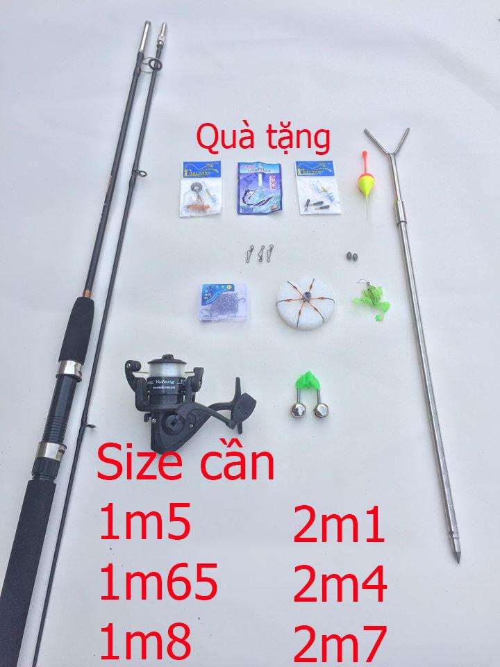 Can cau may 2 khuc Shimano có từ 1m5-1m65-1m8-2m1-2m4-2m7 kèm máy câu và bộ phụ kiện tặng kèm- *Shimano giá re