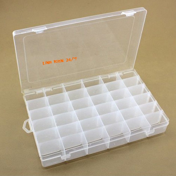 Hộp nhựa đựng linh kiện 36 ngăn 274x176x45mm