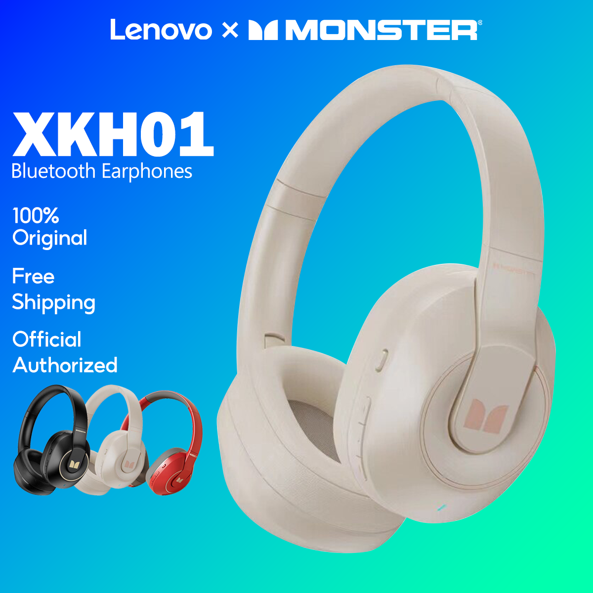 Monster XKH01 True wireless Bluetooth Headphone Gaming Headphone Noise