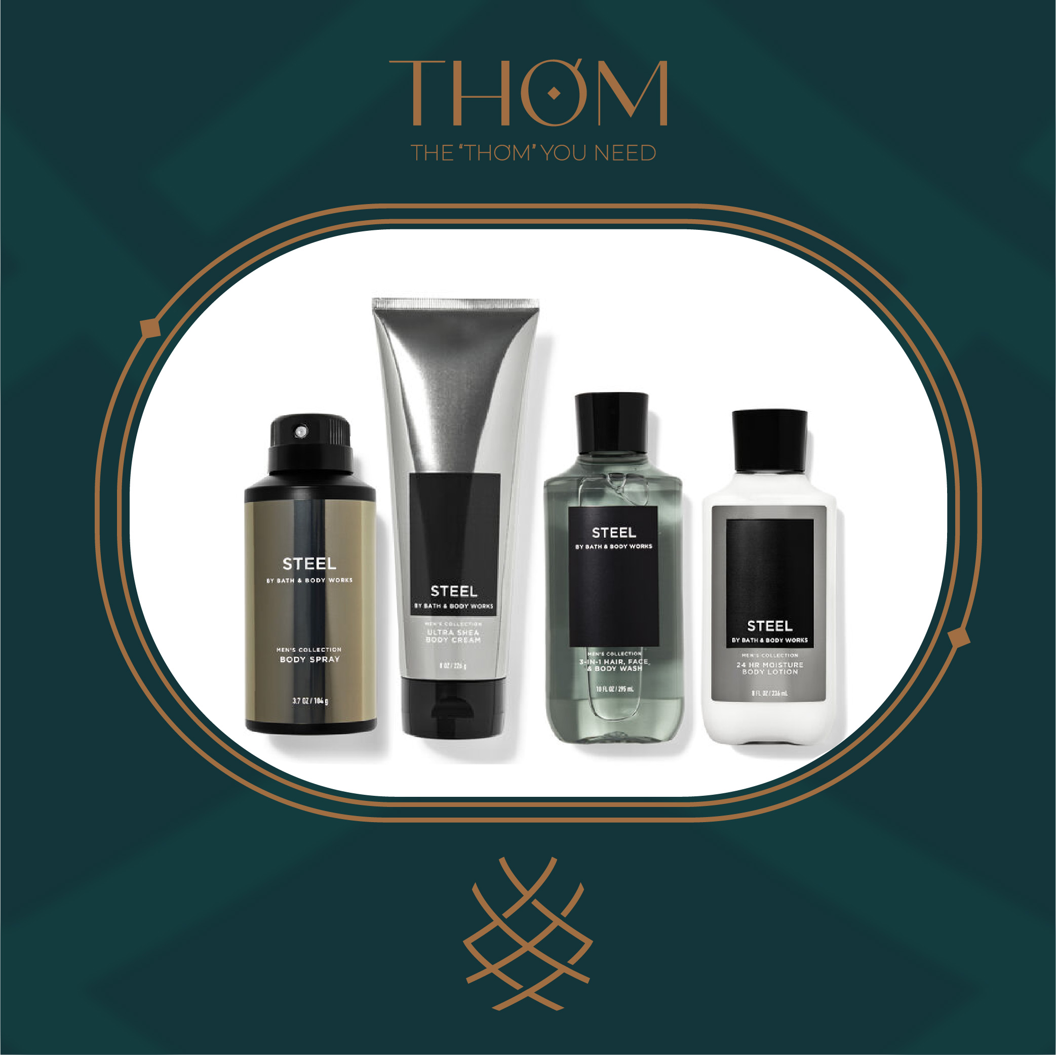 [HCM]STEEL | SẢN PHẨM TẮM DƯỠNG XỊT THƠM KHỬ MÙI BATH & BODY WORKS DÀNH CHO NAM BODY SRPAY SHOWER GEL LOTION