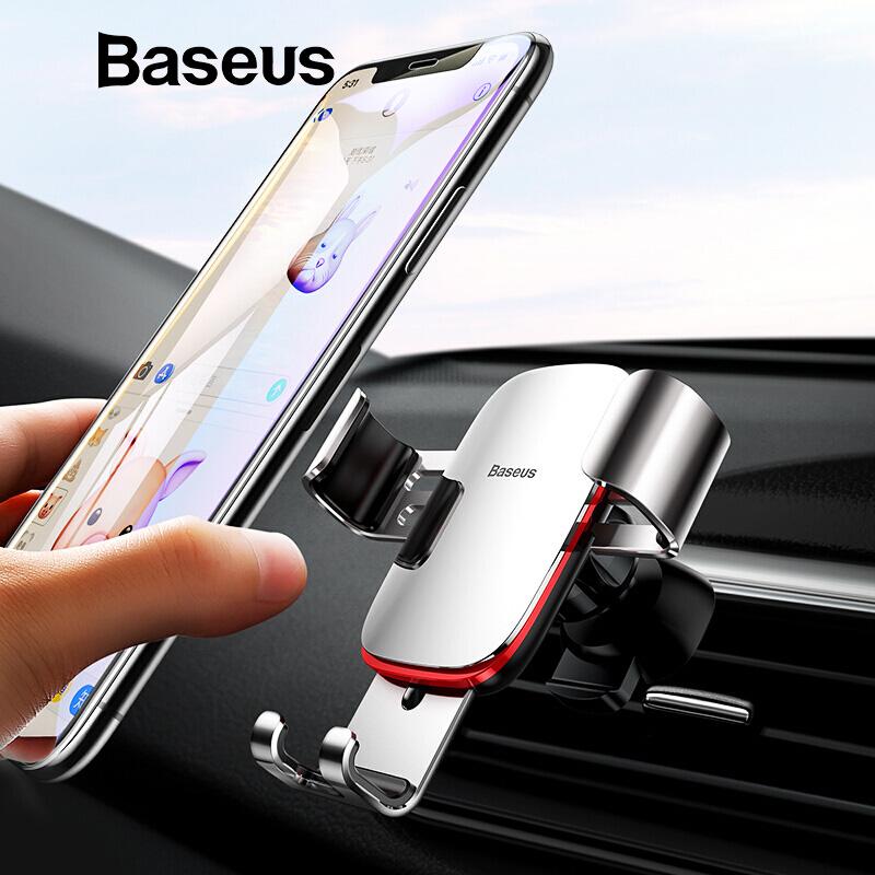 Kẹp điện thoại trên xe hơi Baseus Universal Car phù hợp tất cả các loại điện thoại như iPhone Samsung S9 , xiaomi Với Huawei chất liệu hợp kim cao cấp