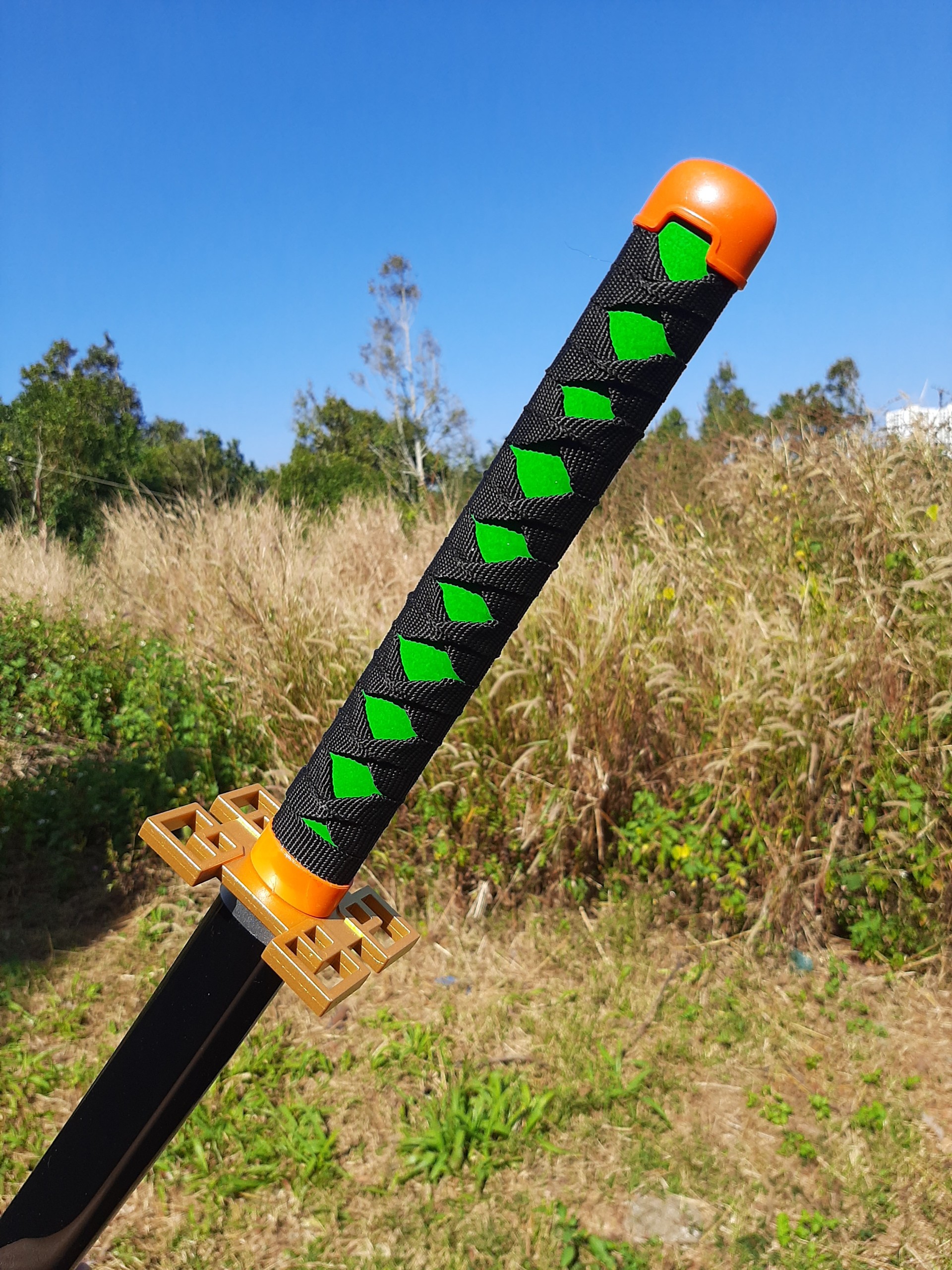 [New] Đạo cụ hóa trang gỗ Muichirou Hà trụ  - Kimetsu No Yaiba - Baystore