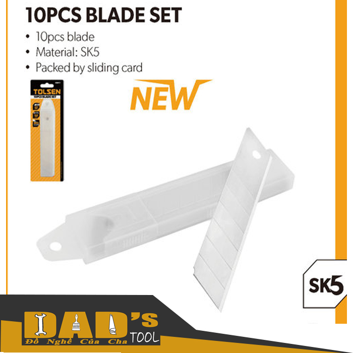 Lưỡi dao rọc giấy 25x125mm thép sk5 tolsen 30017