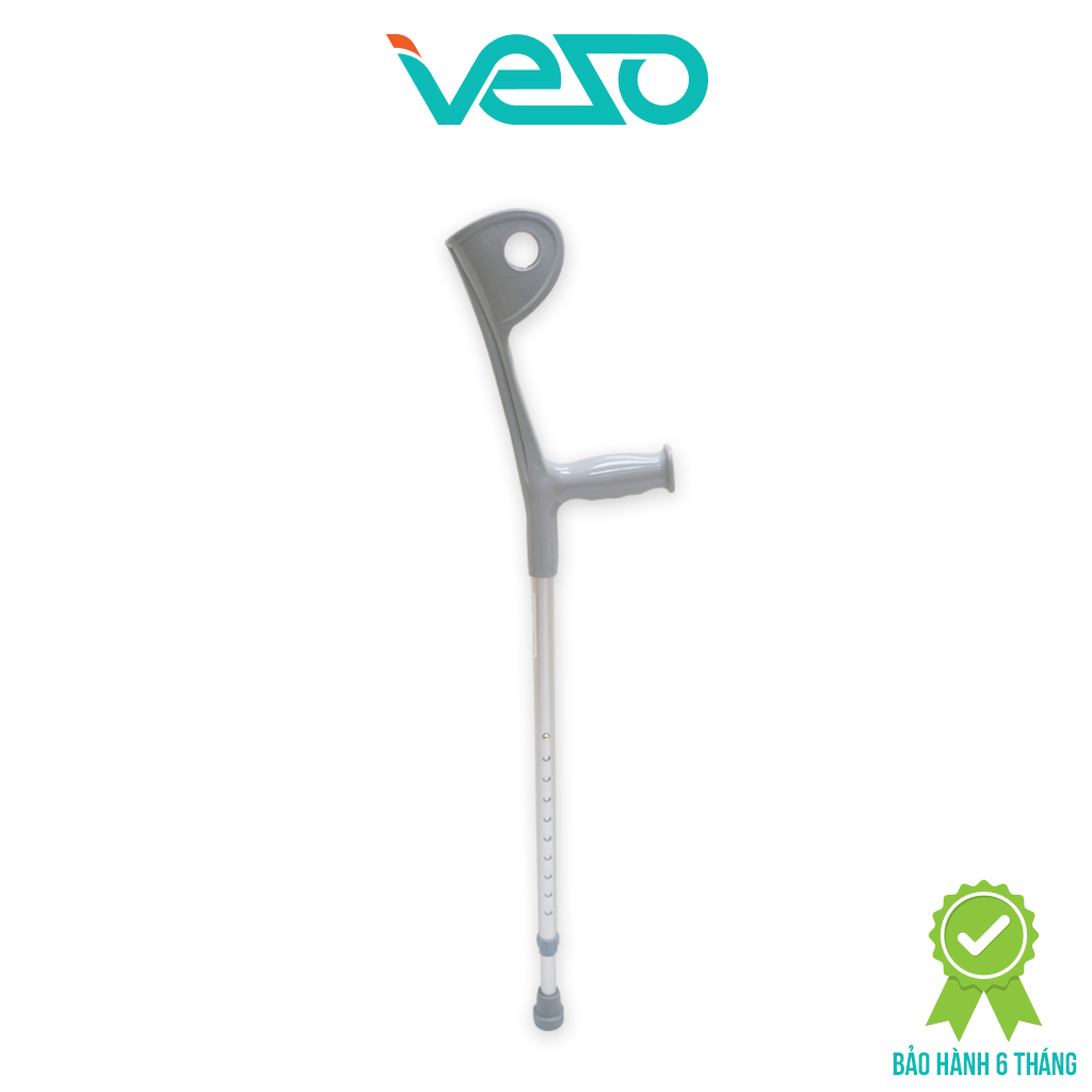 Nạng khuỷu tay hợp kim nhôm cao cấp LUCASS C37 - Hỗ trợ đi lại cho người già, người khuyết tật, người phục hồi trức năng - 1 Chiếc - Hàng chất lượng cao