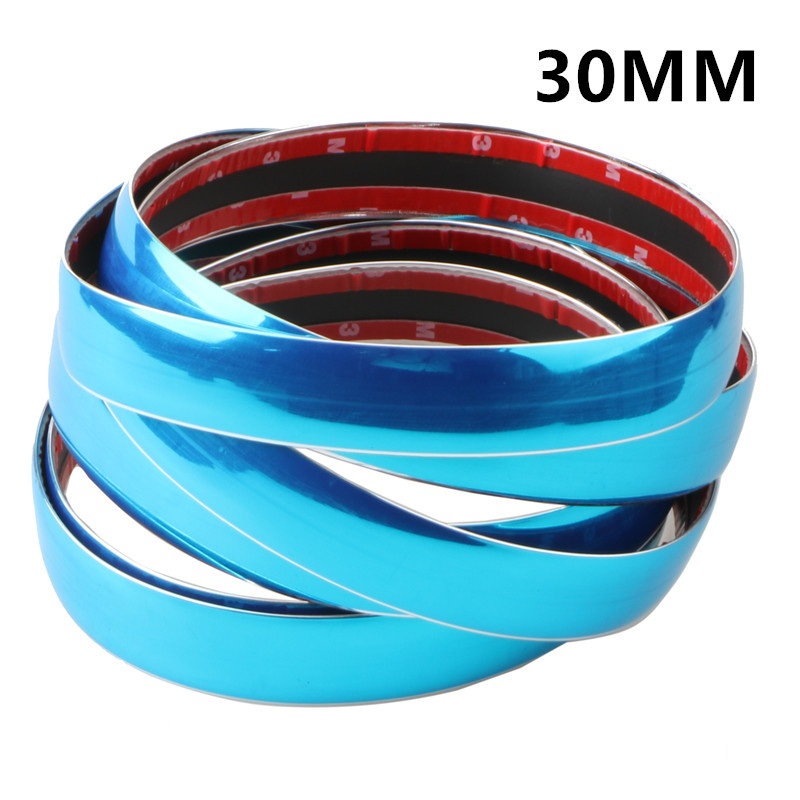 Cuộn nẹp viền 3cm trang trí chân kính ô tô mạ crom khổ 3cm x 12m