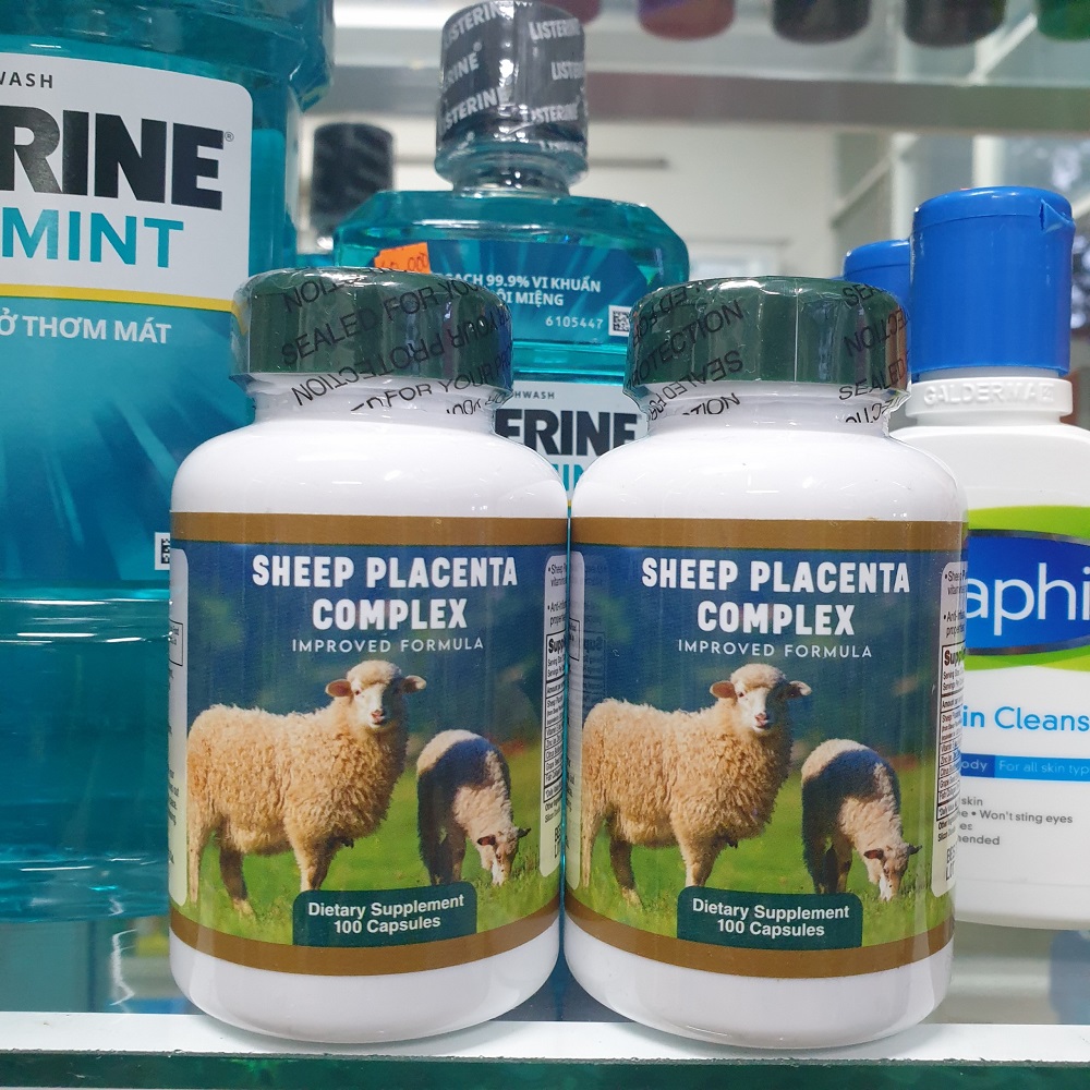 [Date 12/2024] Mẫu Mới - Viên uống trị nám, đẹp da nhau thai cừu Sheep Placenta Complex của Mỹ