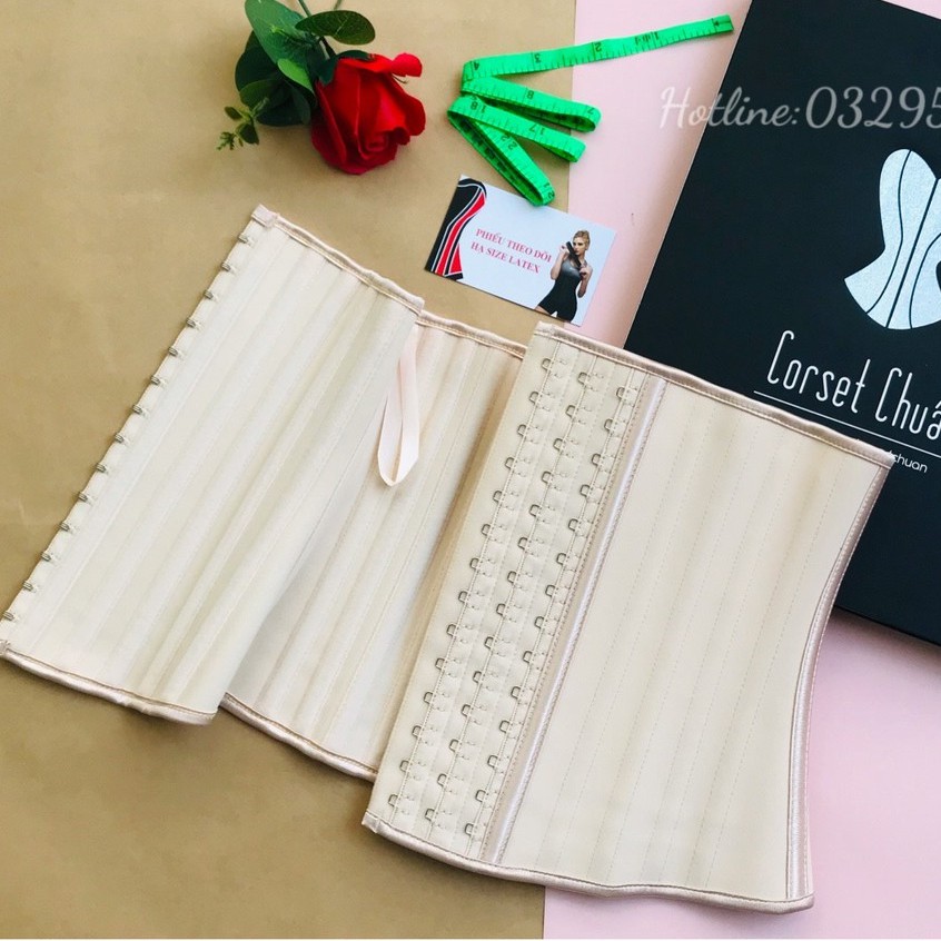 Đai nịt bụng Latex Hy Lạp 25 xương chuẩn Hy Lạp_ Đai nịt bụng định hình eo thon chất liệu cao su non Latex