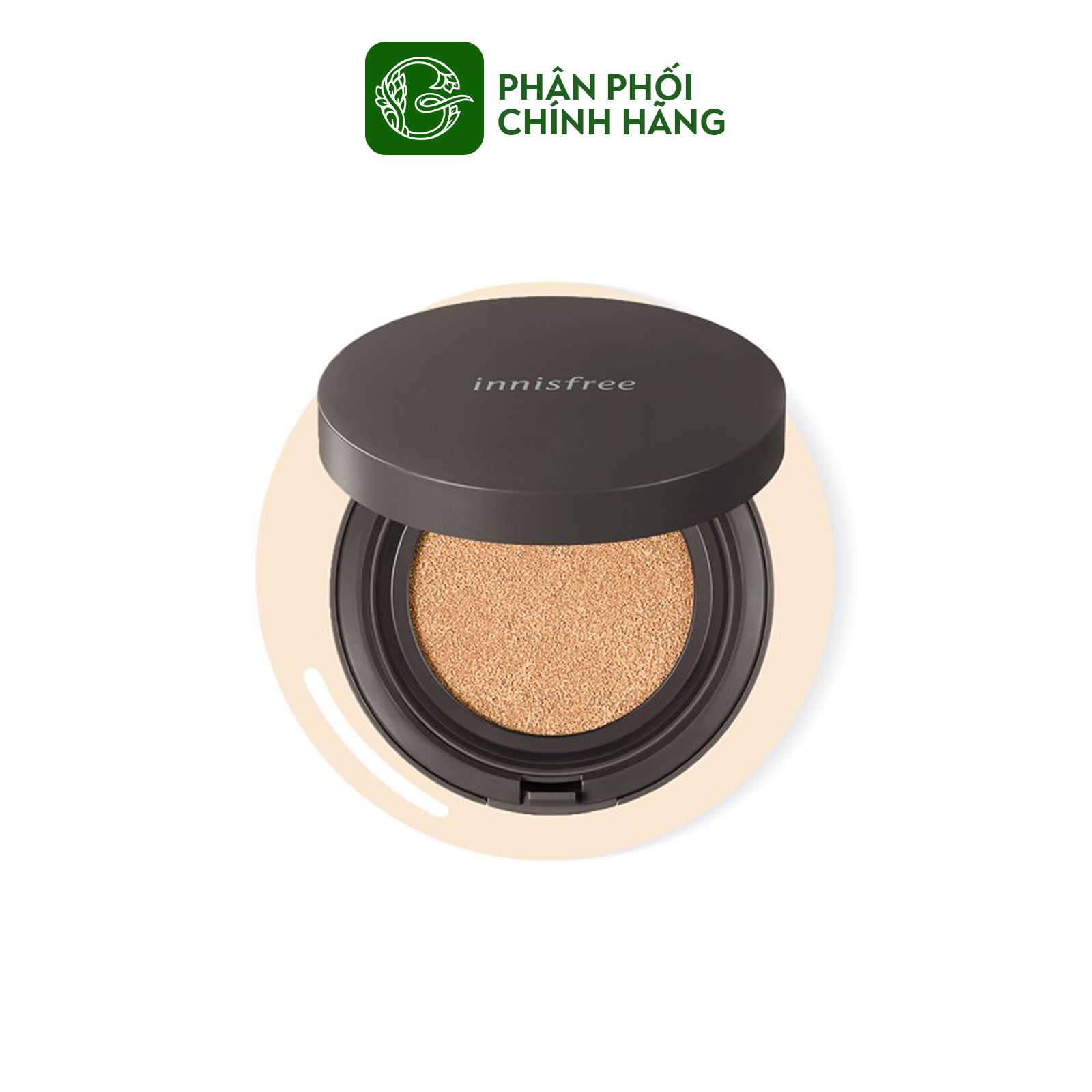 Phấn nước che phủ cao, kiềm dầu, nền mịn lì, mỏng nhẹ mặt Innisfree Skinny Coverfit Cushion SPF34/PA++ 14gr
