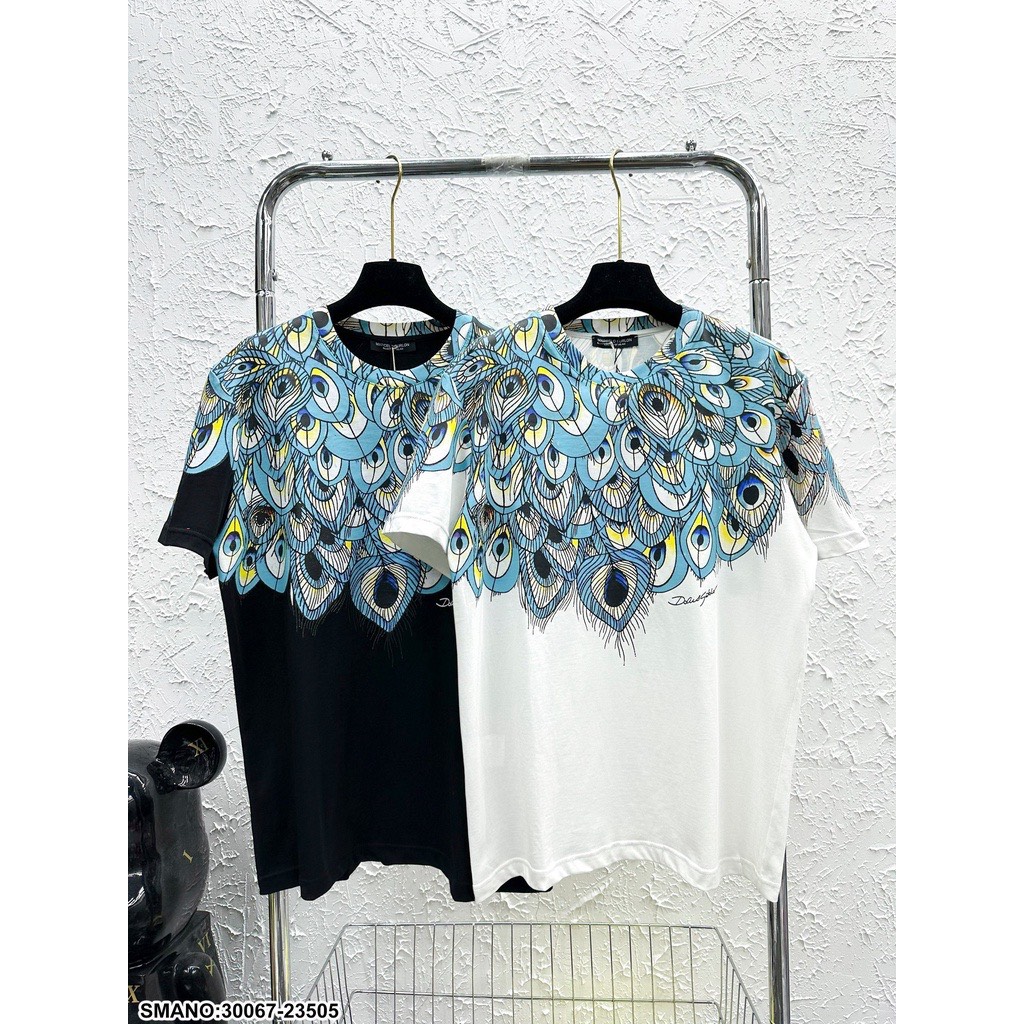 Áo phông chim công Chất cotton không cần mix-match cầu kì.ln