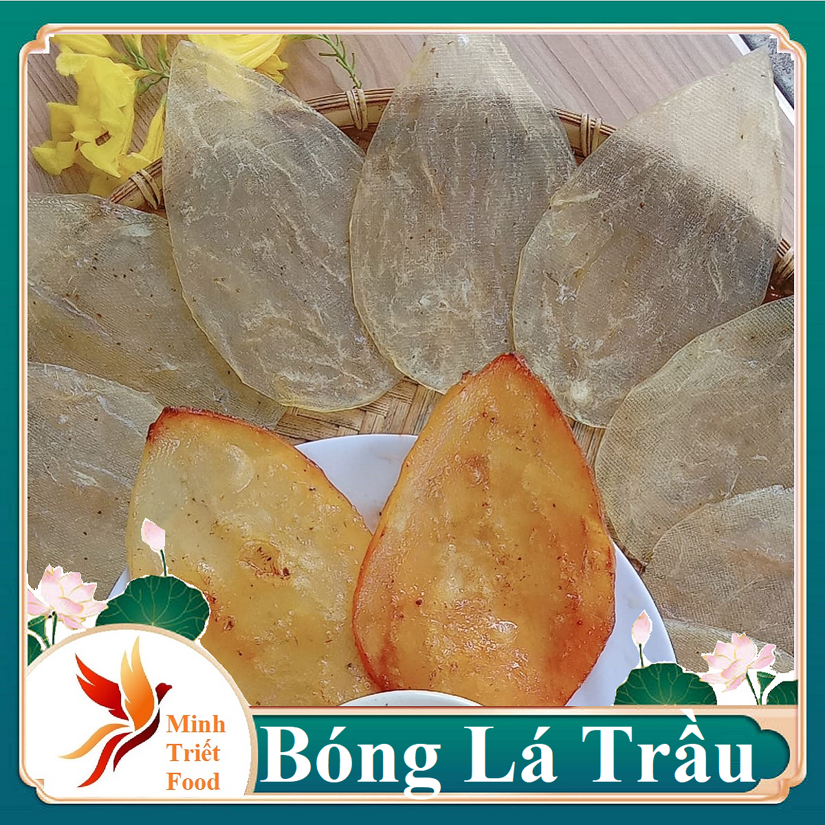 500GR Khô Cá Bóng Ép Miếng (Hình Lá Trầu) Thơm Ngon Đặc Biệt-ĐẶC SẢN MINH TRIẾT