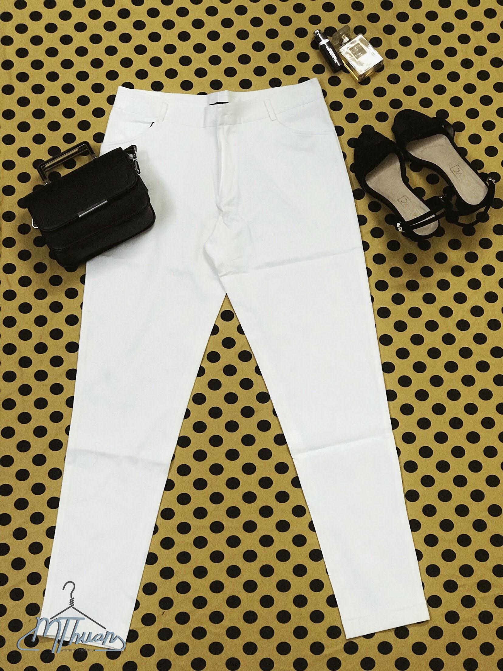 Quần Kaki Trắng Nữ