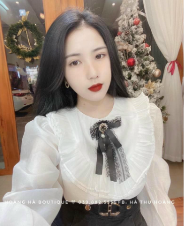 Áo Tơ cổ thủy thủ xinh xinh