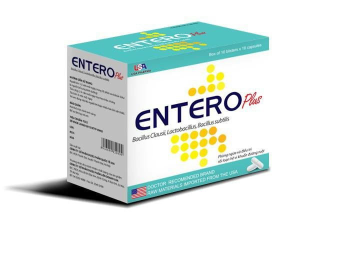 Men Vi Sinh Kết Hợp Men Tiêu Hóa Entero Plus - Giúp Cân Bằng Hệ Vi Sinh Đường Ruột - Phòng Ngừa Rối Loạn Hệ Tiêu Hóa - Hộp 100 Viên