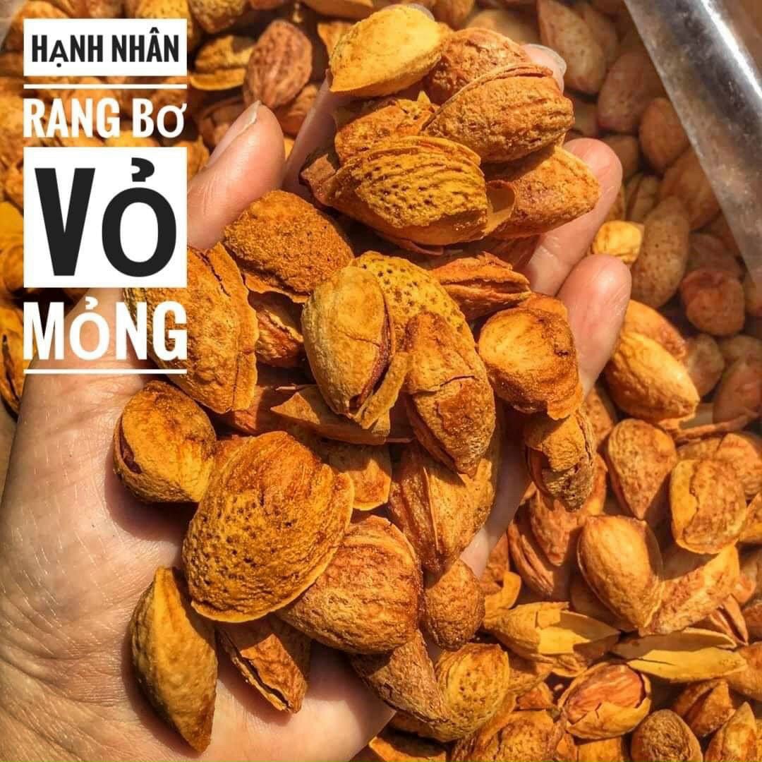 [500gram] Hạnh Nhân rang bơ vỏ mỏng dễ tách, đậm vị - đồ ăn vặt