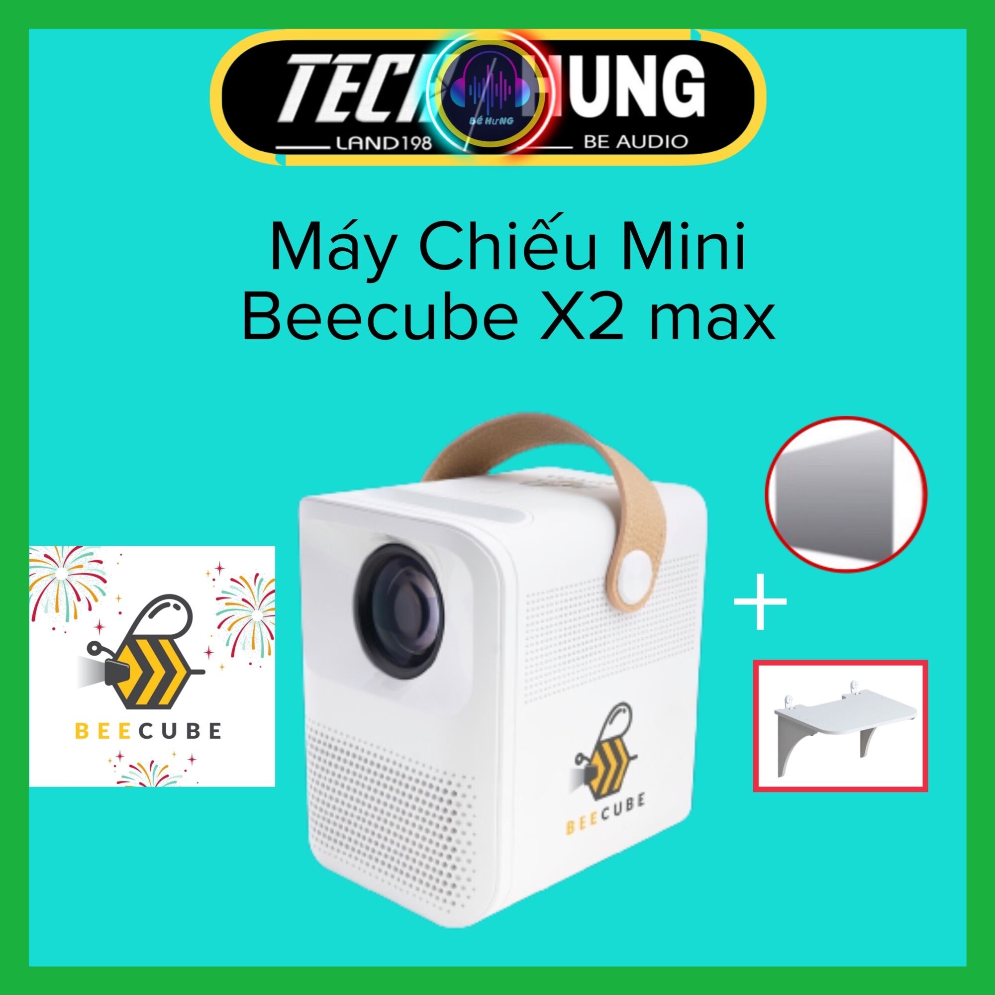 ☃ [Trả Góp 0 ] Máy Chiếu Mini BeeCube X2 Max Android 6.0 - FullHD 1080-Bảo Hành 12 Tháng