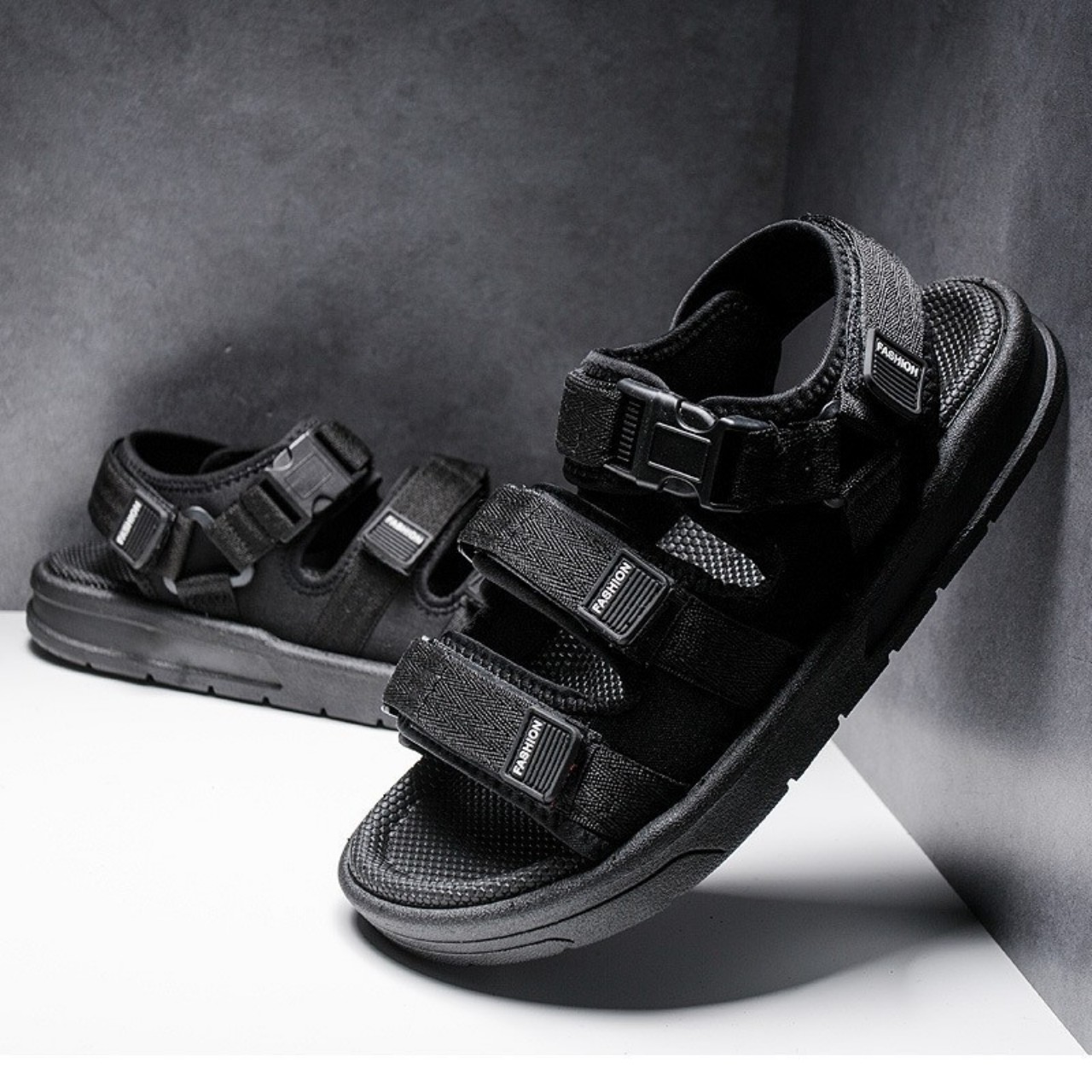 Dép xăng đan nam quai ngang 2020 - dép xăng đan 2 màu siêu đẹp