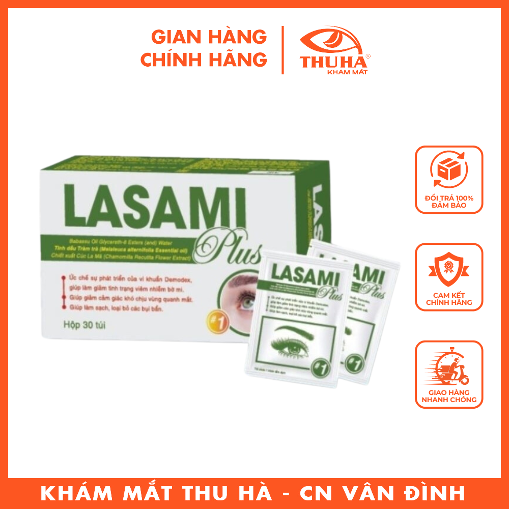 Gạc lau mi mắt LASAMI Plus - sản phẩm chuyên dụng cho người bị viêm bờ mi, khô mắt